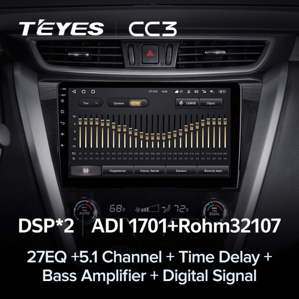 Автомагнитола Teyes CC3 4/32Gb Nissan Murano 3 Z52