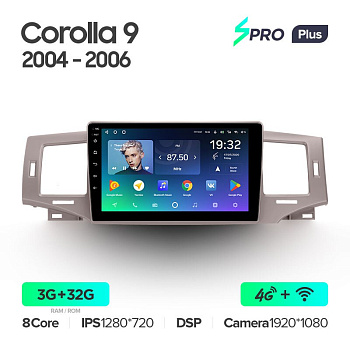 Автомагнитола Teyes SPRO Plus 4/32Gb Toyota Corolla 9 2004-2006