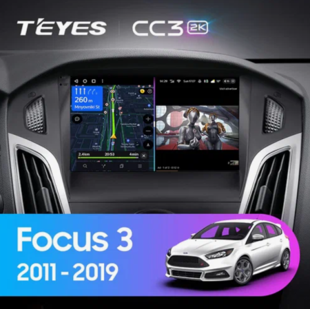 Автомагнитола Teyes CC3 2K 4/64Gb Ford Focus 3