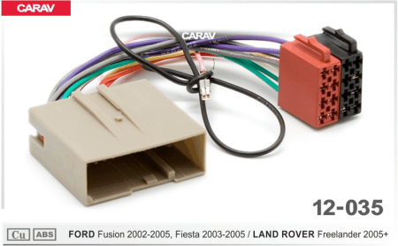 CARAV 12-035 (ISO-переходник для а/м FORD Fusion 2002-2005,