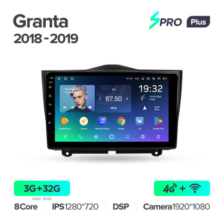 Автомагнитола Teyes SPRO Plus 4/32Gb Lada Granta