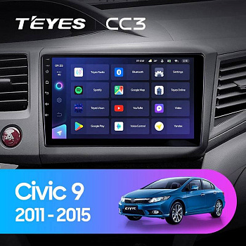 Автомагнитола Teyes CC3 4/32Gb Honda Civic 9 FB FK FD