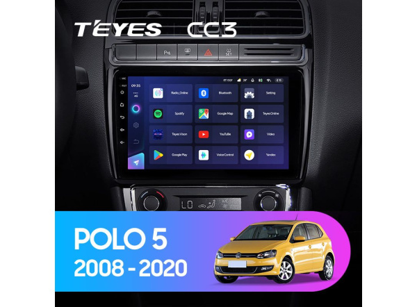 Автомагнитола Teyes CC3 4/32Gb Volkswagen Polo 5