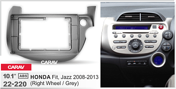 CARAV 22-220 | 10.1" переходная рамка HONDA Fit, Jazz 2008-2013