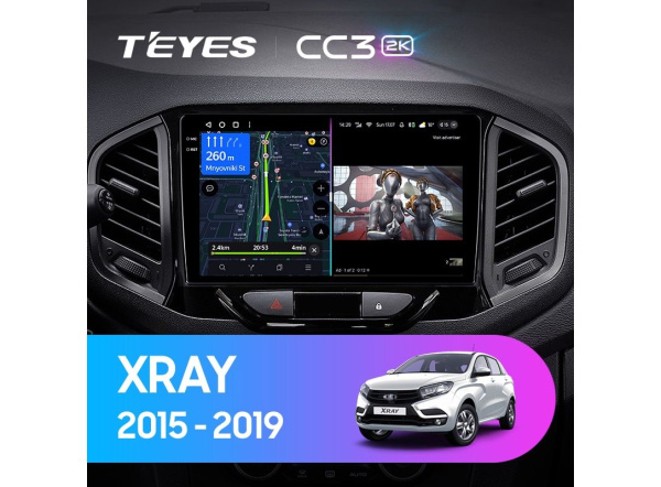 Автомагнитола Teyes CC3 2K 4/64Gb Lada XRay