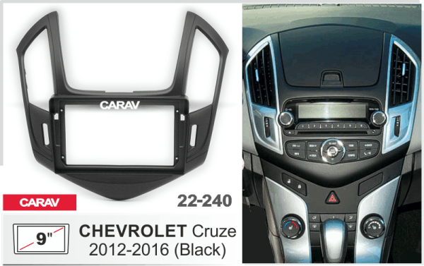 CARAV 22-240 | 9" переходная рамка Chevrolet Cruze 2012-2015