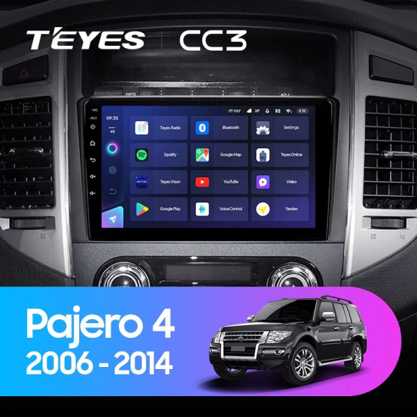 Автомагнитола Teyes CC3 4/32Gb Mitsubishi Pajero 4 V80 V90