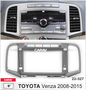 CARAV 22-527 | 9" переходная рамка Toyota Venza 2008-2017